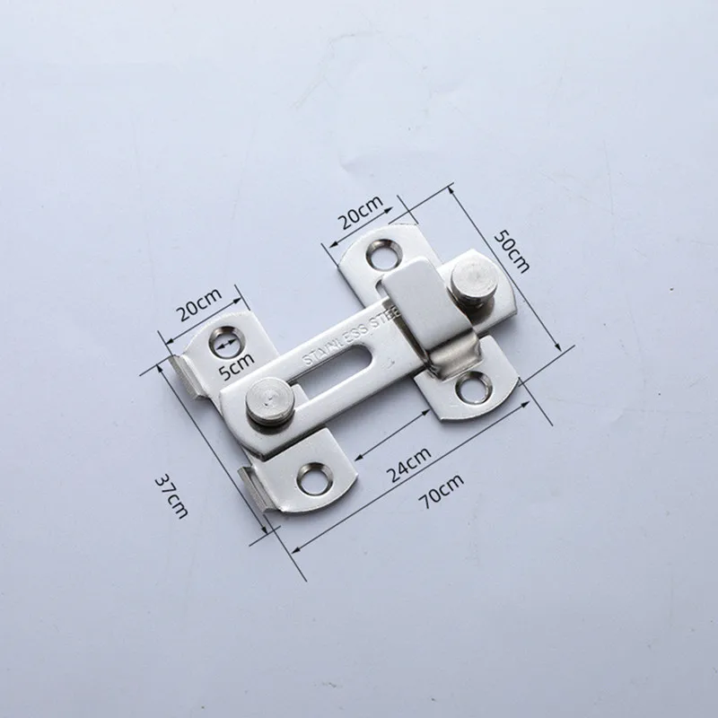 Door Latch Sliding Door Latch Door Lock Latch Cabinet Locks Stainless Steel Door Lock Door Latch Bolt Toggle Latch Sliding Barn Bolt Iron Right Angle Barn Lock Hardware Accessories