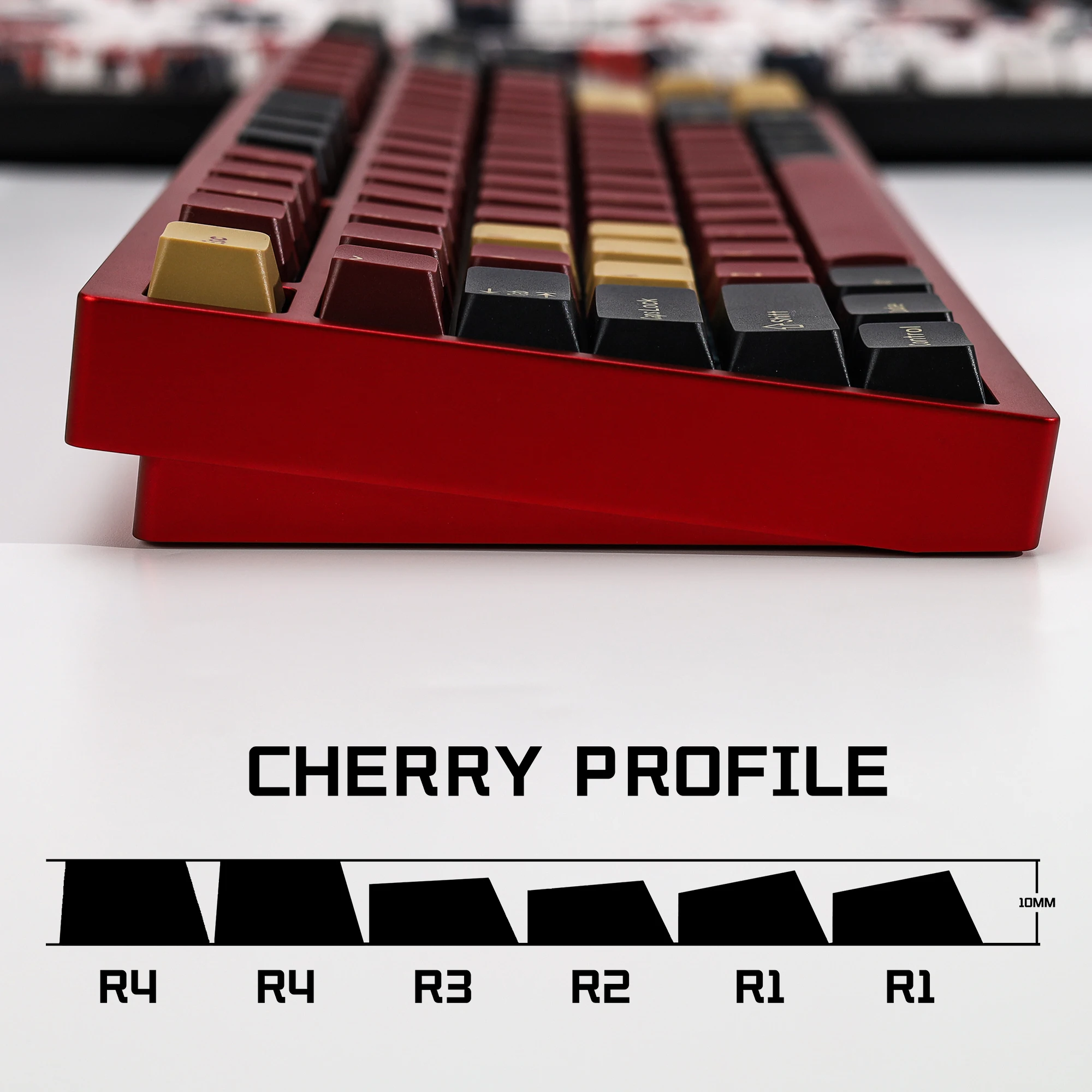 KBDIY GMK キーキャップ チェリー プロファイル ダブルショット PBT