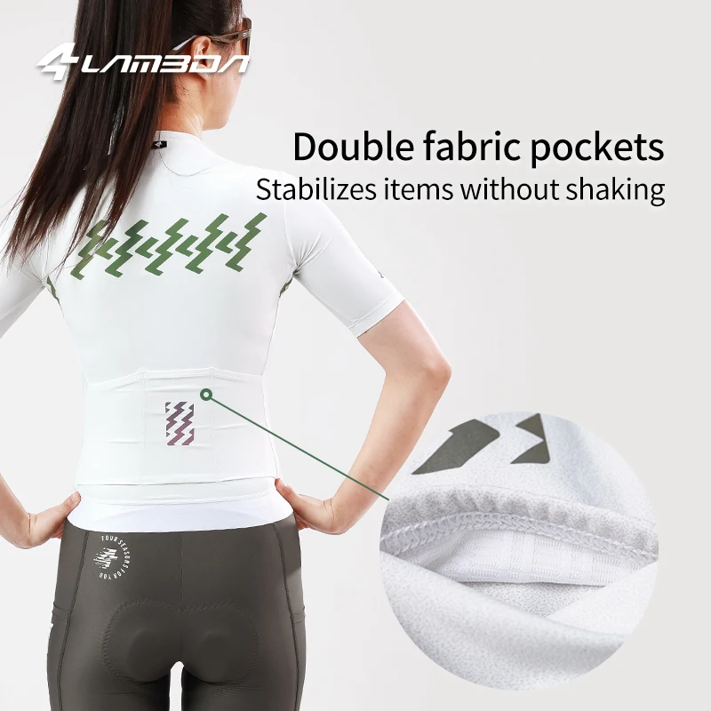 Cycling Jersey Short Sleeve Summer Women's Tops Moisture Absorbent Fast Drying Road Mountain Bike Jersey Cycling Clothing LAMEDA