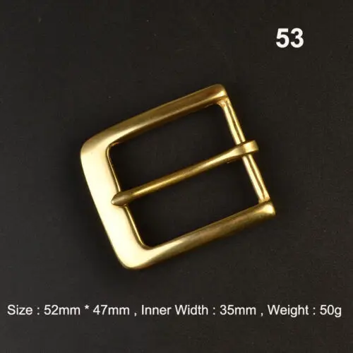Premium Solid Brass Pin Buckle for Leather Craft and Belt Replacement