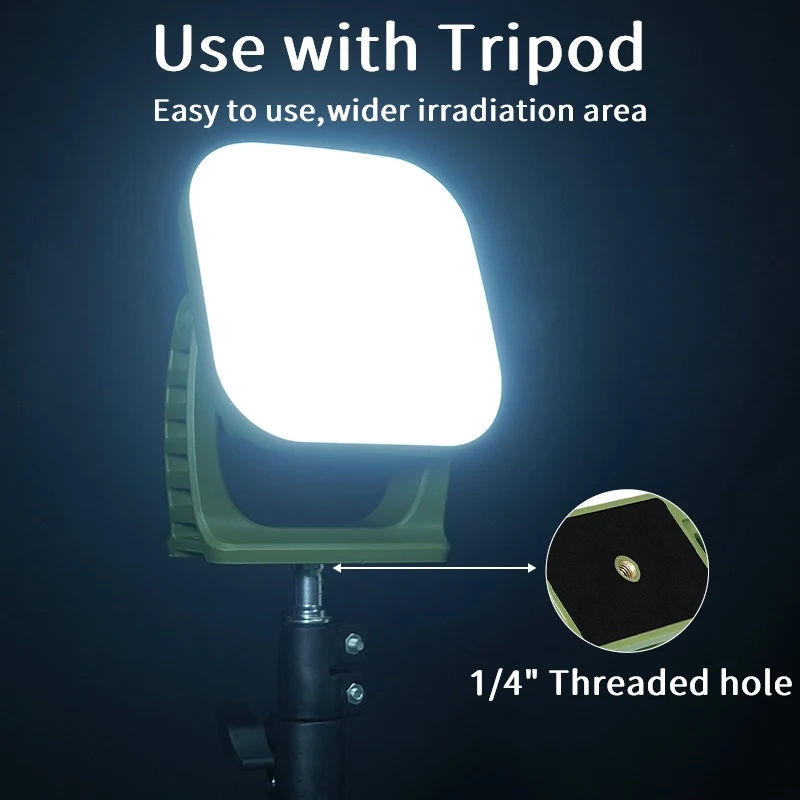 MOSLIGHTING LED Outdoor Camping Light SOS Rechargeable Magnetic Work Lamp 9000mAh Floodlight IP65 Waterproof Oortable Flashlight