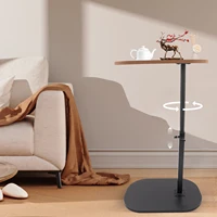 Table d'appoint réglable en hauteur 45-80cm, table d'appoint en forme de C, petite table basse pour la maison et l'extérieur 2
