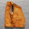 Yellow Spring Leather Vest Men Single Breasted Casual Style Plus Size 5XL Genuine Natural Sheepskin Slim Fit Short Vest 4