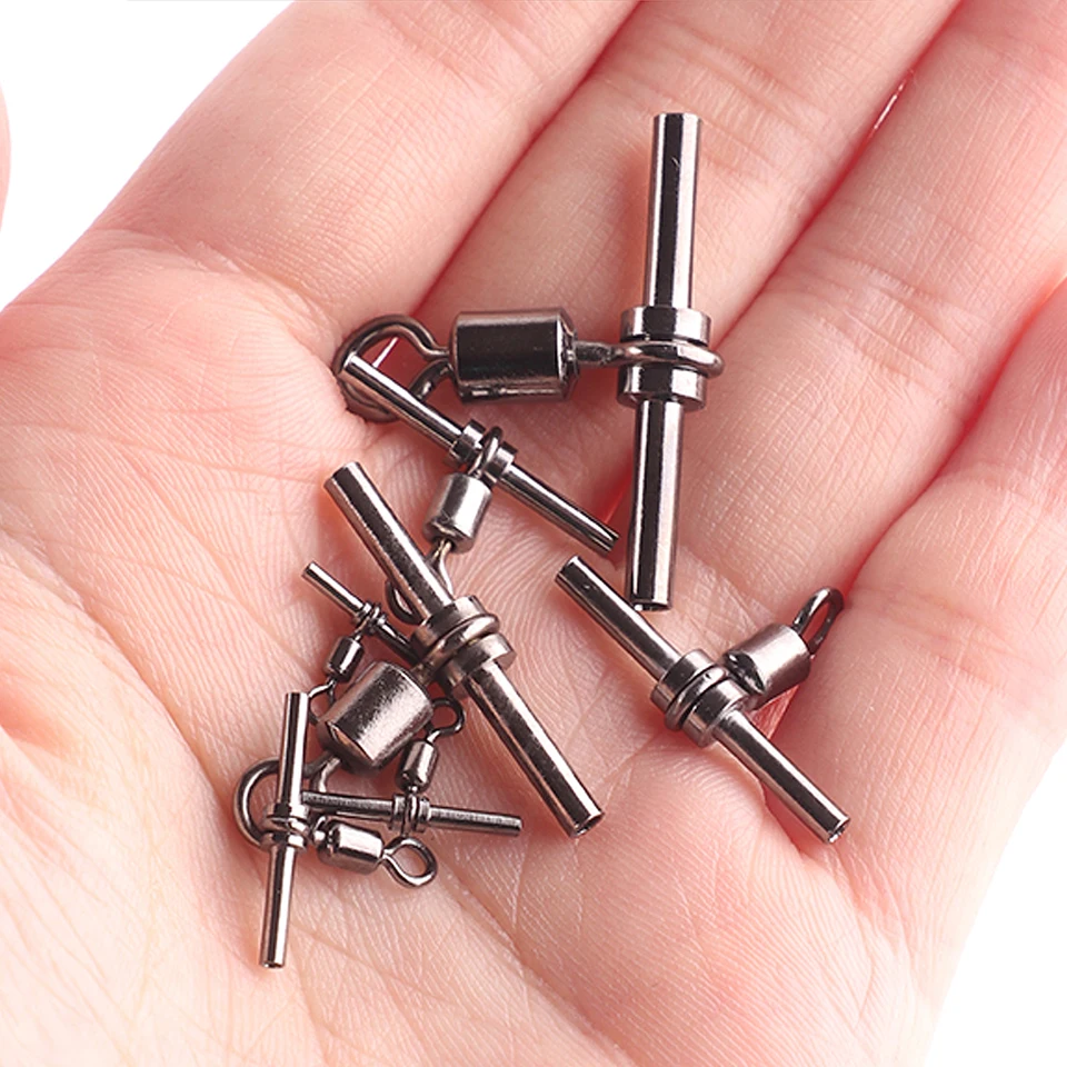 30pcs Pesca Barril Giratorio Conector Aleación De Pesca Giratoria De 3 Vias Muy Y De Resistencia 8 Macarena 3 Way Swivels De Pesca