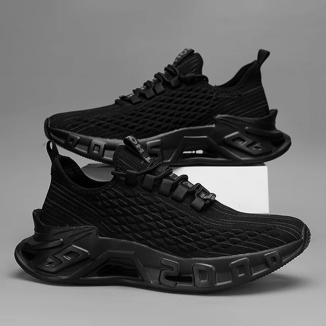 Men's Casual Sports Shoes, Lightweight and Breathable Fabric, Low-Top Lace-Up Shoes, Eva Soles, Comfortable Running, Training and Fitness Studio Shoes, All Year Round