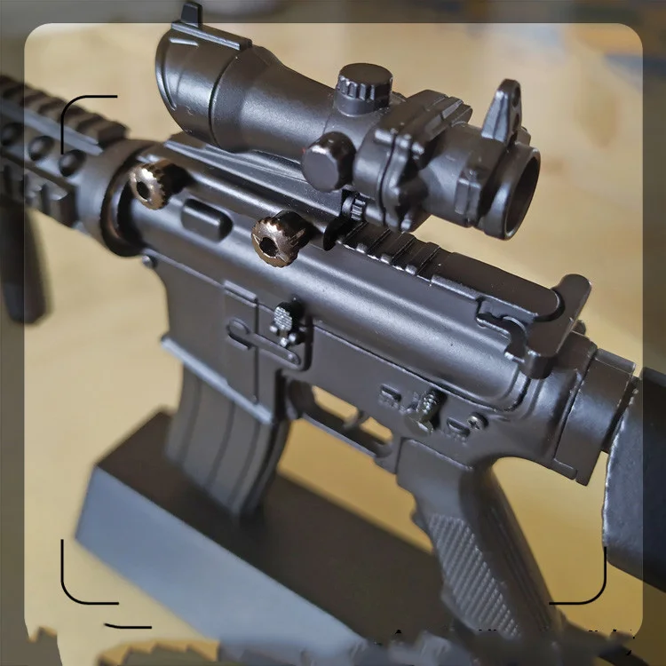DIY 1:3 Scale Mini Alloy M4 Toy Gun Rifle Detachable Gun Model Plastic Metal Pistol Weapon Assembly for Boys Collection Gifts 6