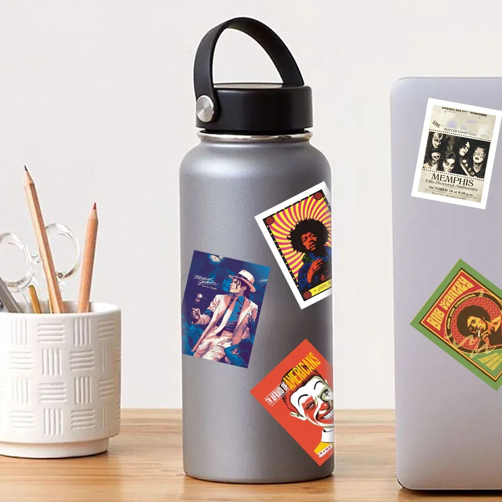 Classic Rock Music Poster Graffiti Stickers Set - Perfect for Fans and Creative DIY Decor