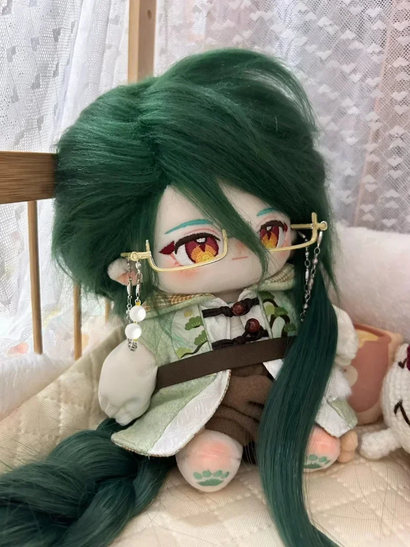 

Presale 20CM Game Anime Genshin Impact Cosplay Baizhu Soft Adorable Dress Up Outfit Doll and Clothing Plush Christmas Gift