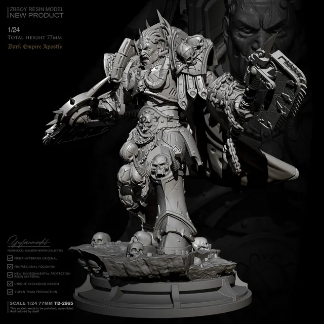 1/24 Resin figure model kits DIY toy Apostle soldier self-assembled TD-2965 3