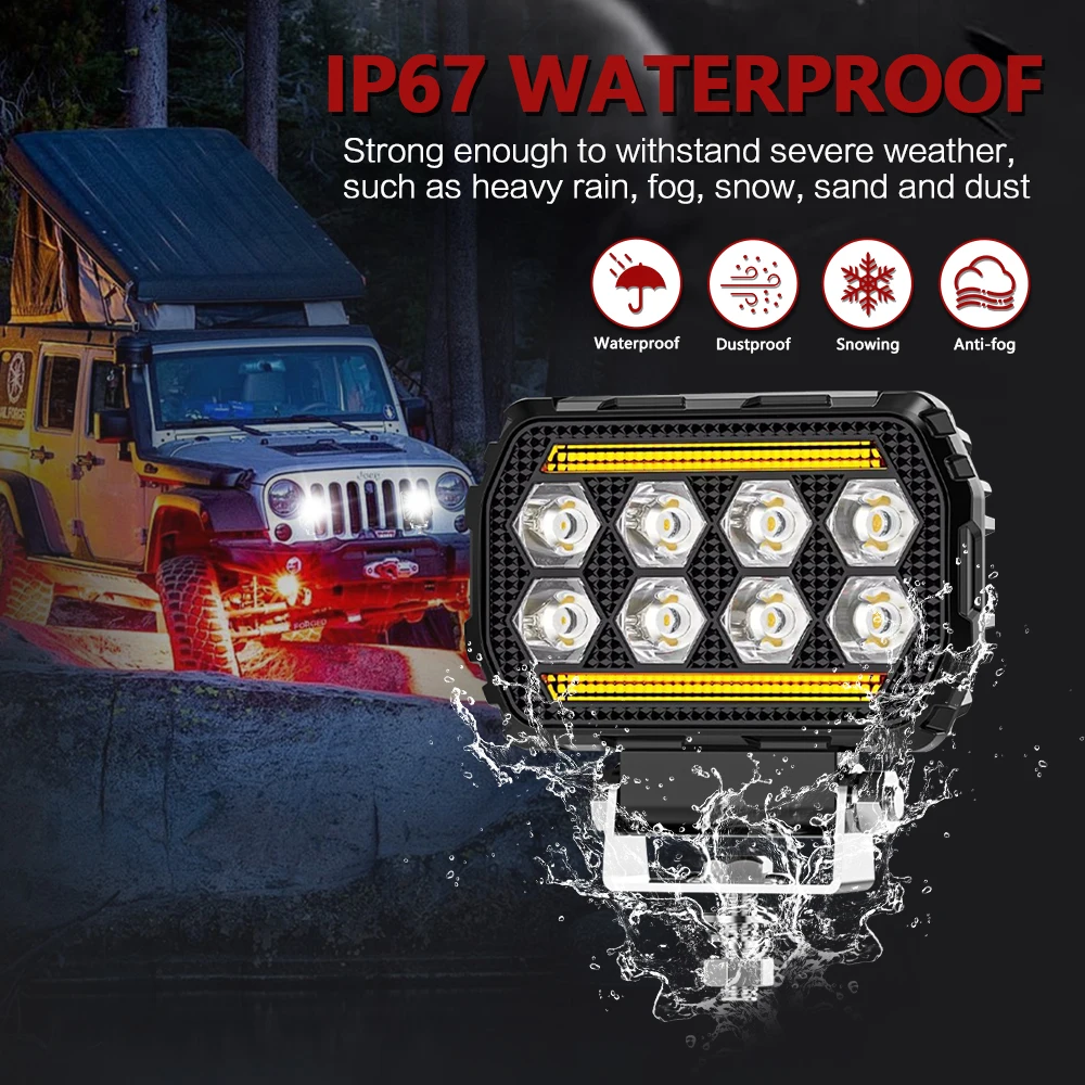 4.5Inch Work Fog Light Long Range Auxiliary Auto Fog Light Led Light Bar for Mo