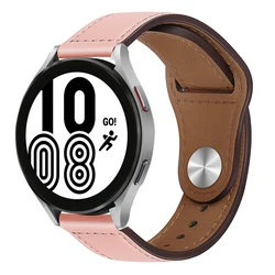 Luxurious Genuine Leather Watch Band - Premium Strap Design for 20mm watch band (Pink 18)