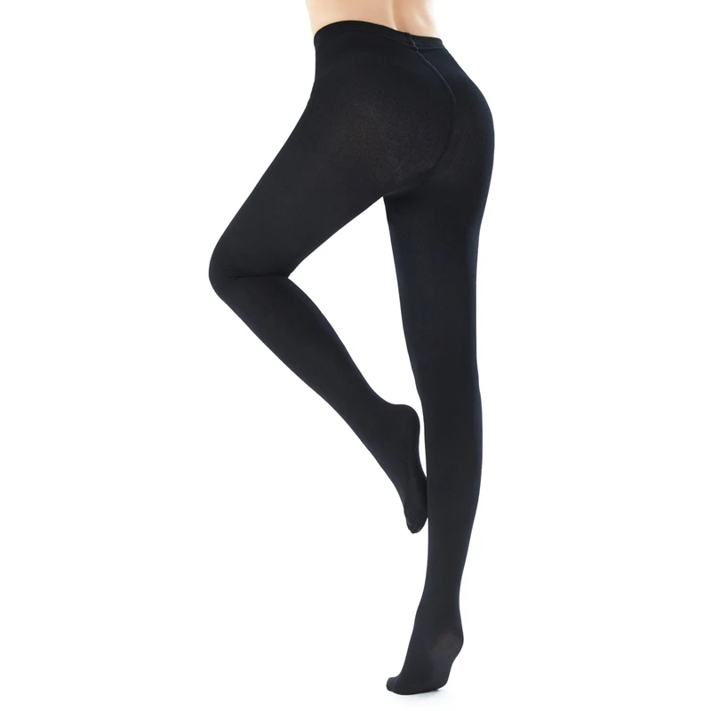 AEBMNHD Women's Opaque Tights Winter Warm Pantyhose Stockings Fleece Lining Leggings Pants High Waist Control Top Hosiery Black