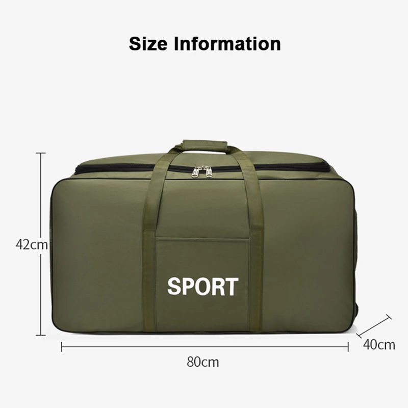 Storage Bag Travel Bags Duffel Bag Leisure Bag 600D Camouflage Luggage Moving Big Bag Thick Waterproof Oxford Cloth Moving Artifact Large Storage Men's Travel Bags Duffle Bag