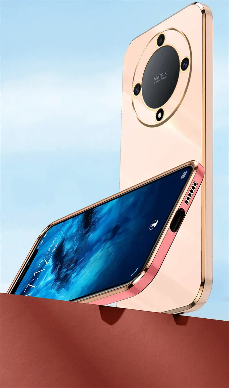 Honor Magic 6 Lite 5G ALI NX3 Case 6D Plating Silicone TPU Soft Back Cover Phone Case for Honor Magic6 Lite Magic6Lite ALI-NX3 5