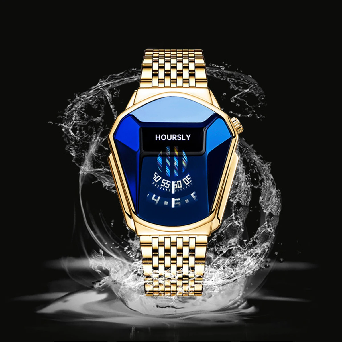 Trendy Men’s Waterproof Motorcycle Quartz Watch 4