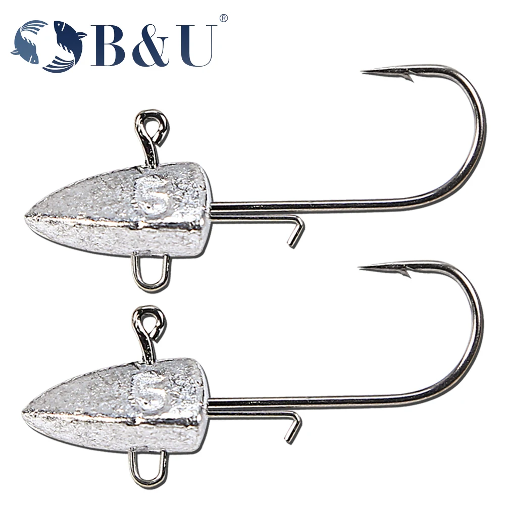 Рыболовные крючки B &amp U Jig head дротика 3.5g 5g 7g 10g 14g 21g 28g черка приманка для рыбалки