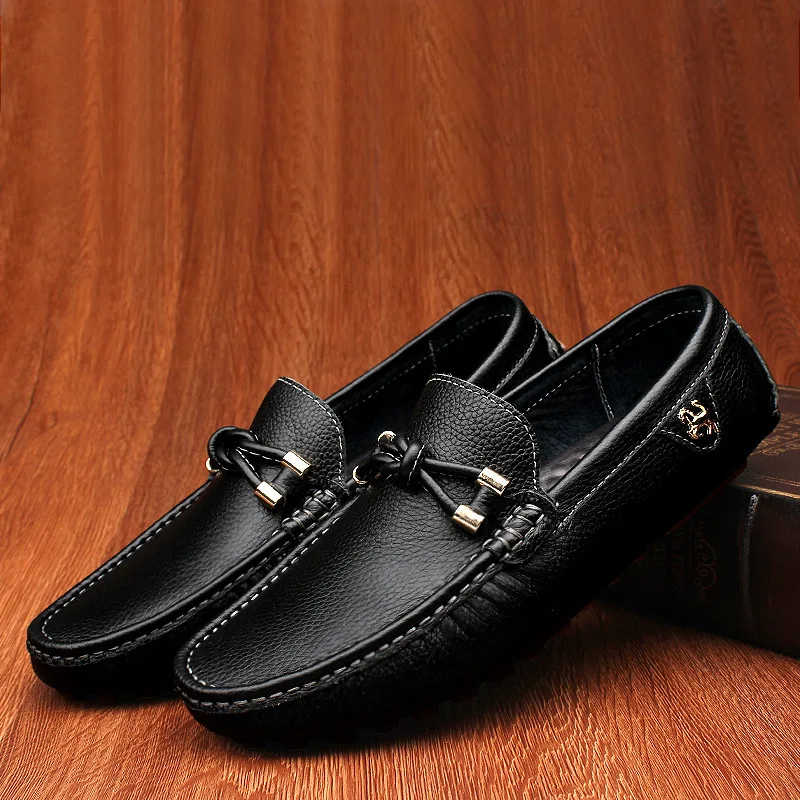 

Genuine Leather Men Casual Shoes Luxury Brand Mens Loafers Moccasins Breathable Slip on Italian Driving Shoes Chaussure Homme