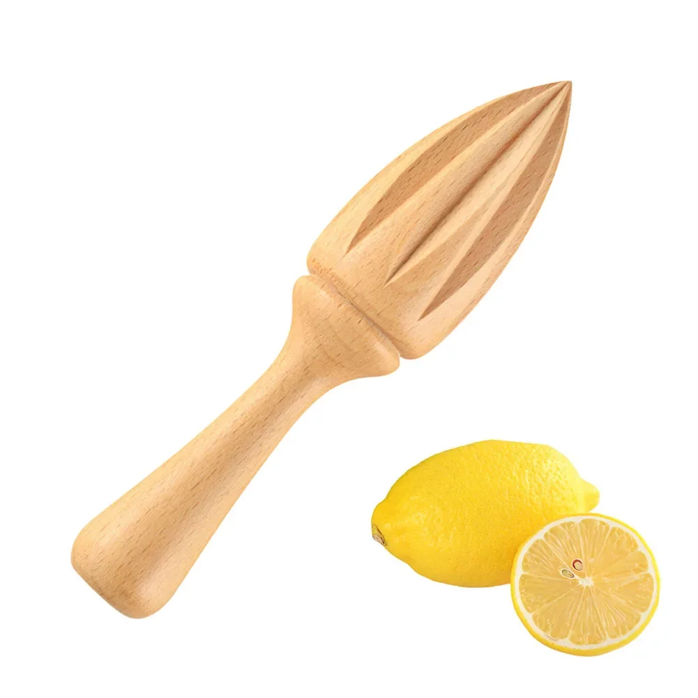 Beech Wood Lemon Juicer Extractor Tool Fruit Handheld Home Juice Kitchen Manual Orange Reamer Squeezer Repacement