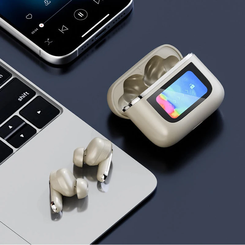 color screen touch wirele bluetooth translation headset simultaneous interpretation smart screen business translation headphones