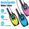 AWANFI Walkie Talkies Rechargeable 3 Pack for Kids Adults, 2 Way Radios with 1200 mAh Li-ion Battery, 22 Channels for Outdoor 5
