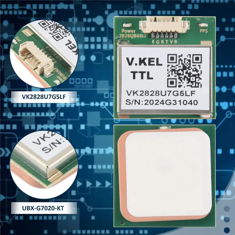 VK2828U7G5LF GPS 모듈 TTL 1-10Hz 안테나 포함 플래시 비행 제어 GPS 모델-AU47