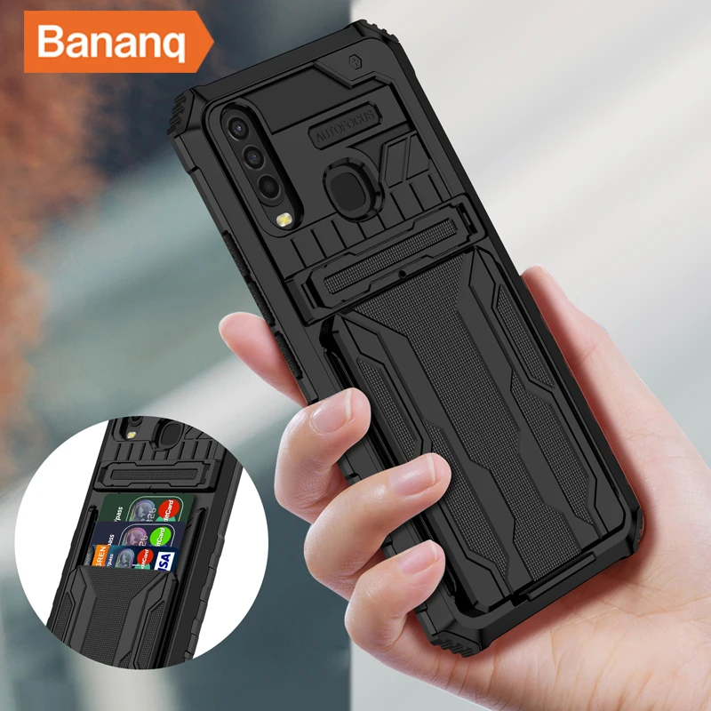 Bananq Shockproof Card Slot Stand Phone Case For VIVO Y5 2020 Y11 2019 bananq-shockproof-card-slot-stand-phone-case-for-vivo-y5-2020-y11-2019