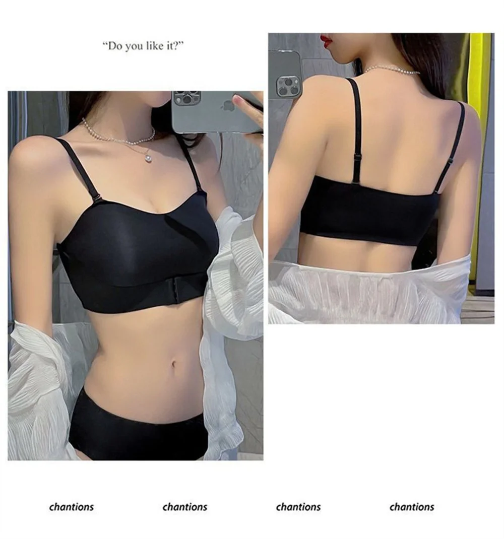 Women's Externally Expanded Bra Underwear Sexy Small Chest Gathering Anti Slip Bra Top Support Bra Push Up Bra Underwear