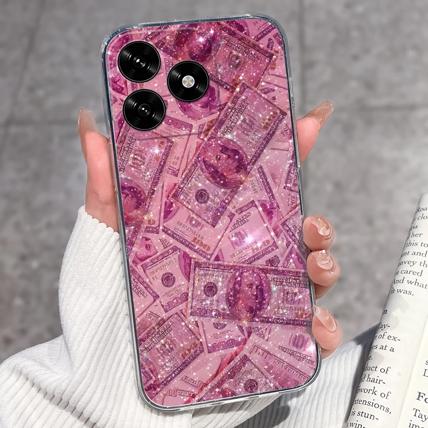 Cute Panda Puppy Soft Silicone TPU Clear Phone Case Back Cover