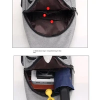 Mode décontracté sac à bandoulière petit sac à bandoulière pour hommes hommes diagonale sac à dos messager téléphone sac garçon Fanny poitrine Pack nouveau 5