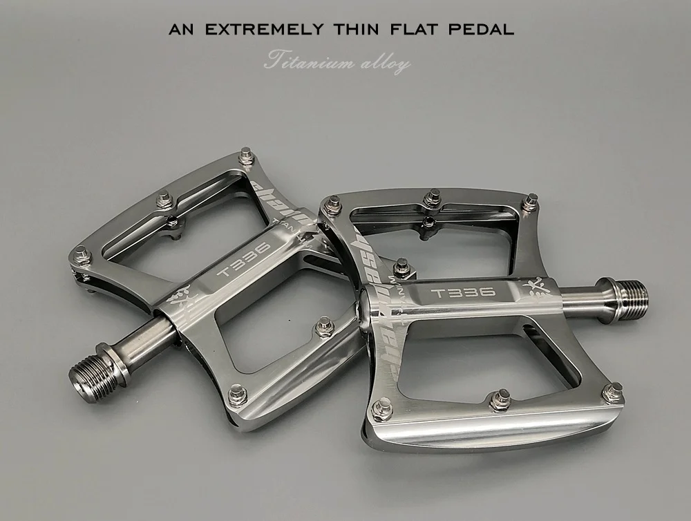 Ultraleichte Titan 3-Lager Fahrradpedale Mountainbike Pedal Anti-Rutsch-Trittbrett Titanlegierung MTB Rennrad Pedale Teile – Detail 3