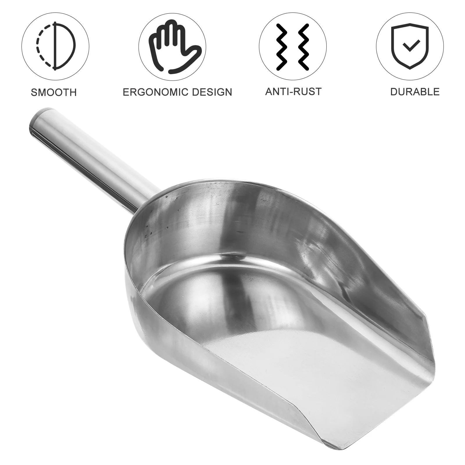 Metal Ice Scoop Small Stainless Steel Ice Scoop For Ice Bucket Kitchen Bar  Party Wedding Popcorn Food Scoop Hot Sale - AliExpress