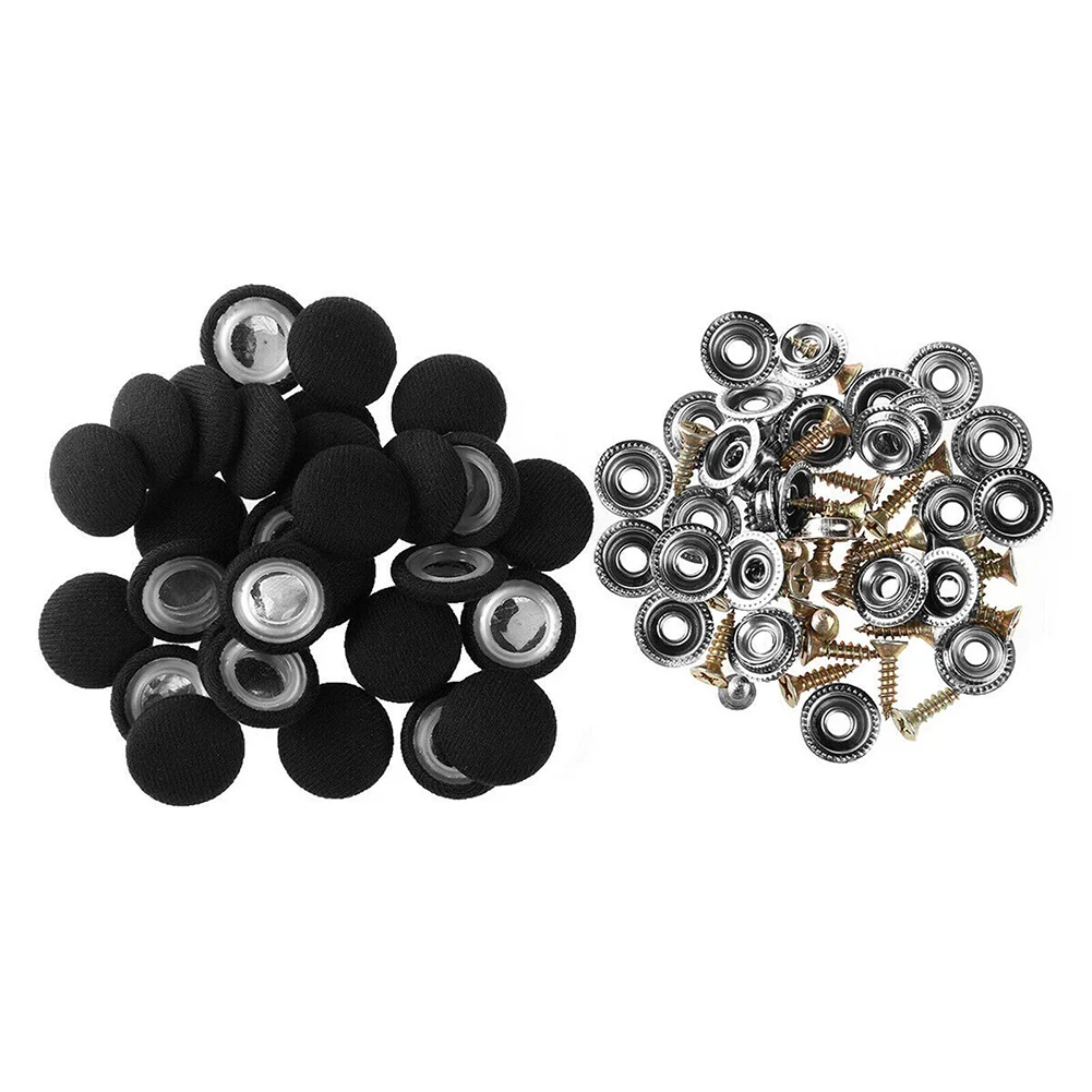 

Durable Car Roof Buckle Auto Roof Snap Rivet Car Accessories Auto Accessories 60Pcs/Set Checkered Black Perfect Fit