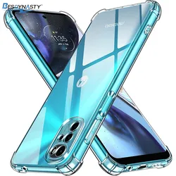 Durable Clear Shockproof Silicone Phone Case - Moto G60