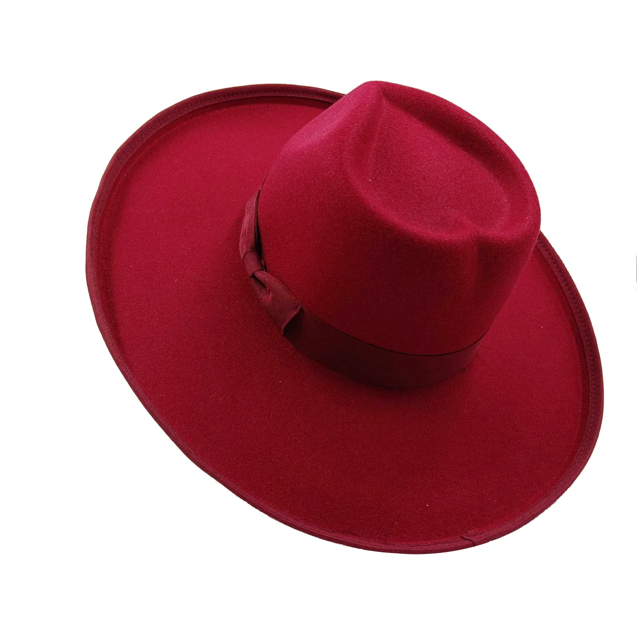 10cm Liebes hut Fedora neue Rose rot Großhandel Fedora erhöhte Krempe monochrom neue Jazz Hut Winter breite Krempe Hut Sombrero Mujer – Detail 16