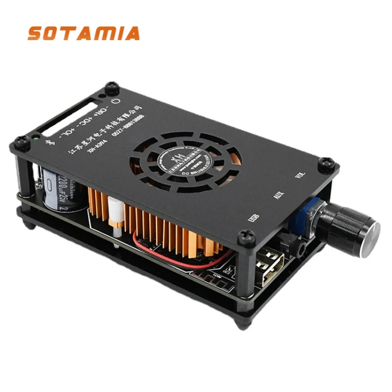 

SOTAMIA Mini Amplificador Bluetooth Amplifier Audio Board AUX USB Power Amplifiers Desktop HD Sound Speaker Home Audio Amp 50Wx2