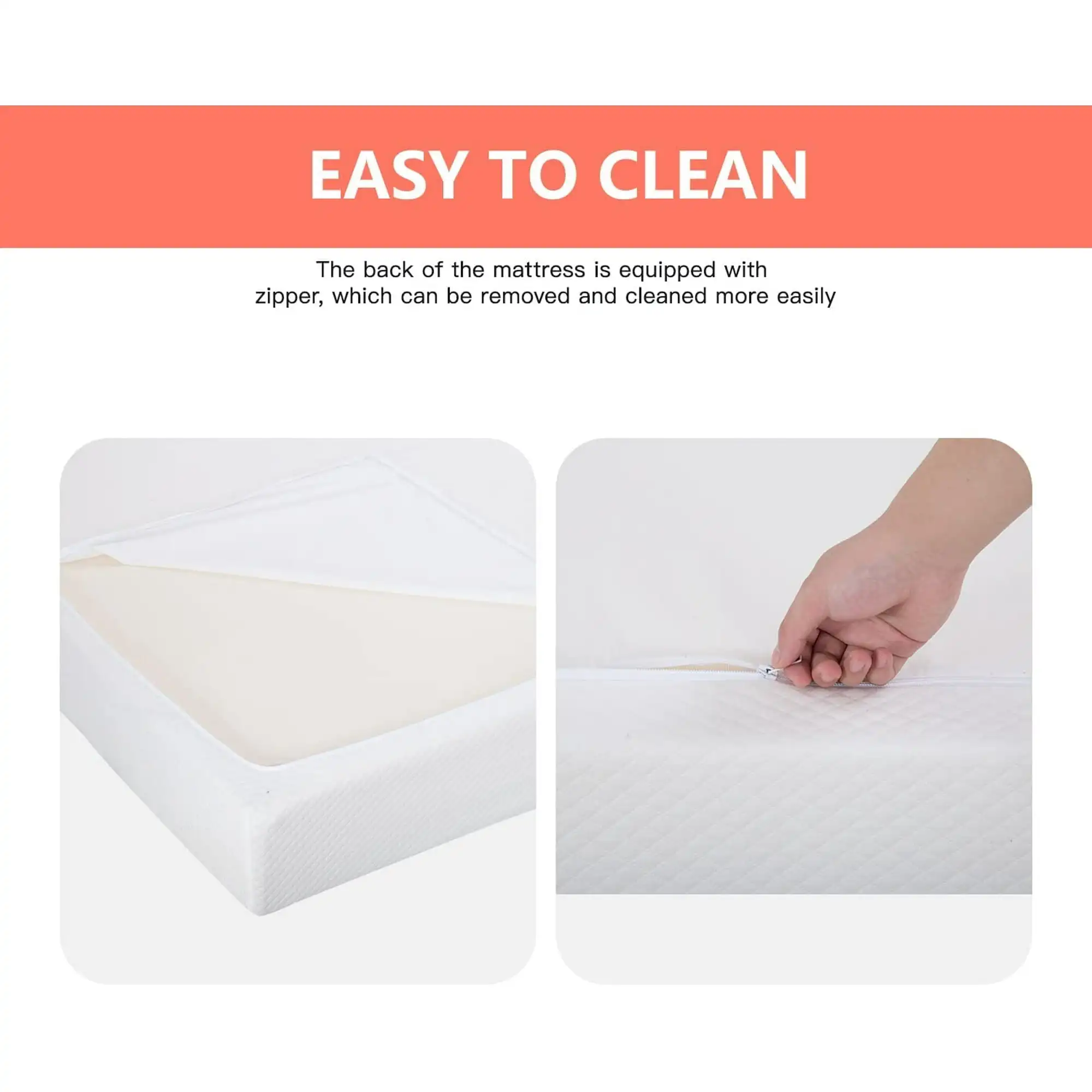 5" Gel Memory Foam Mattress, Medium Firm, CertiPUR-US Certified, Twin Size for Kid Adults 6
