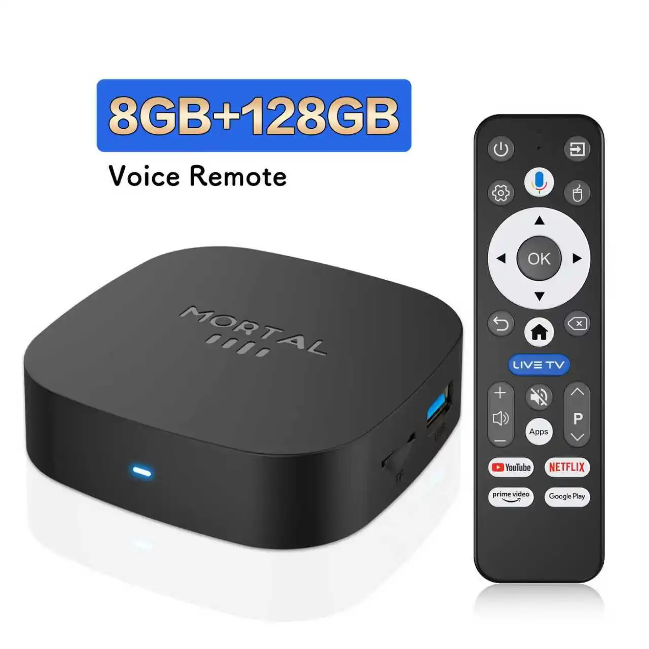 Mortal T1+ RK3518 Rockchip スマート TV ボックス BT5.4 アンドロイド 16.0 ROM 128 ギガバイト RAM 8 ギガバイト Wifi6 8K 音声アシスタントメディアプレーヤー TV ボックス