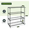 Greenhouse Shelving Staging Double 4 Tier, Outdoor / Indoor Plant Shelves, 3