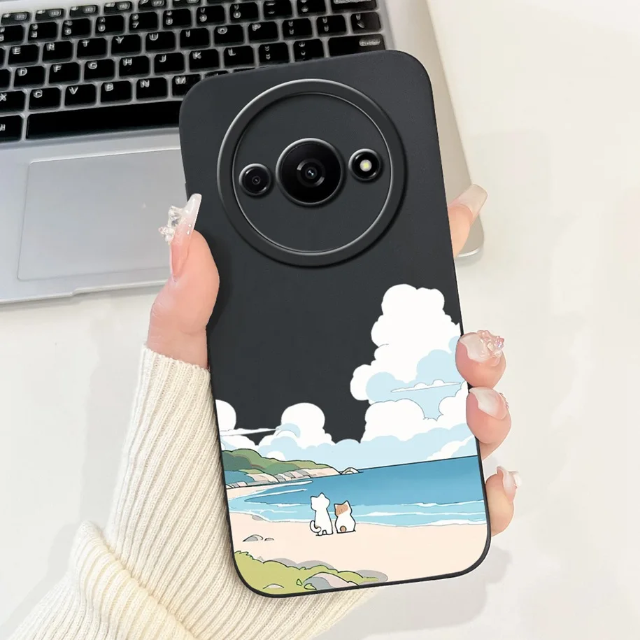 2024 New Fashion Flower Square Silicone Camera Lens Protective Cover
