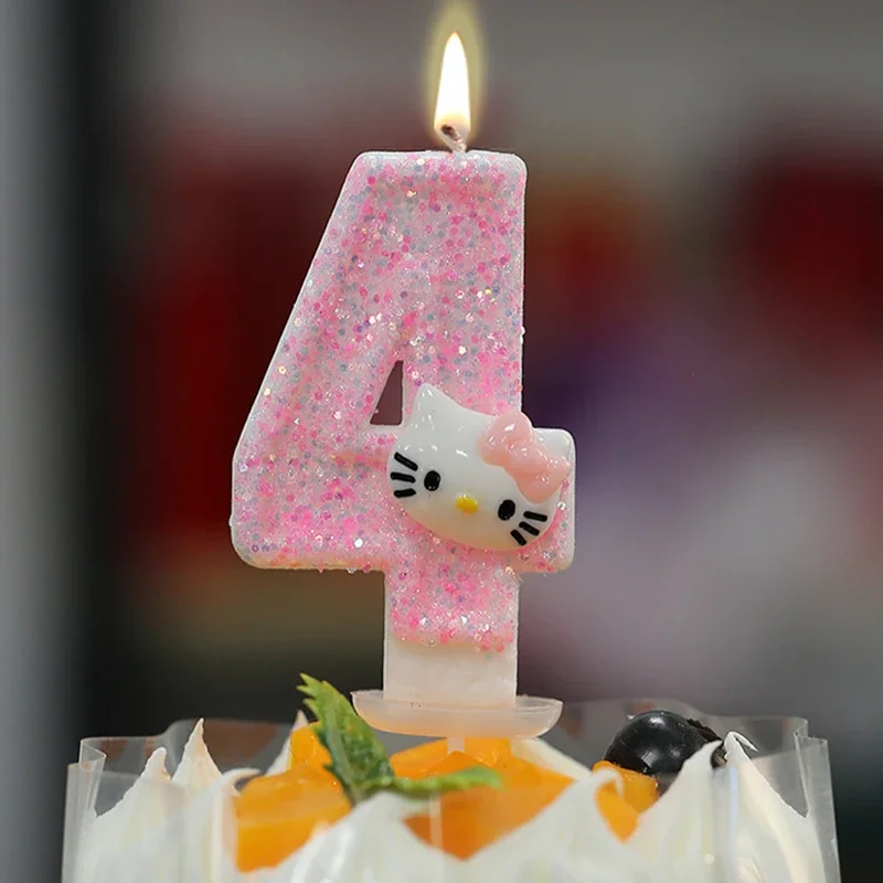 Cute Cat Birthday Candles Birthday Cake Decorative Bougie Creative Digital Candle Party Atmosphere Decoration Supplies