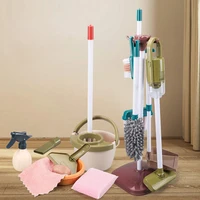 Kids Simulated Life Cleaning Toys Children's Pretend Play Cleaning Set and Sanitation Simulation Broom Vacuum Cleaner Tool Toy 2