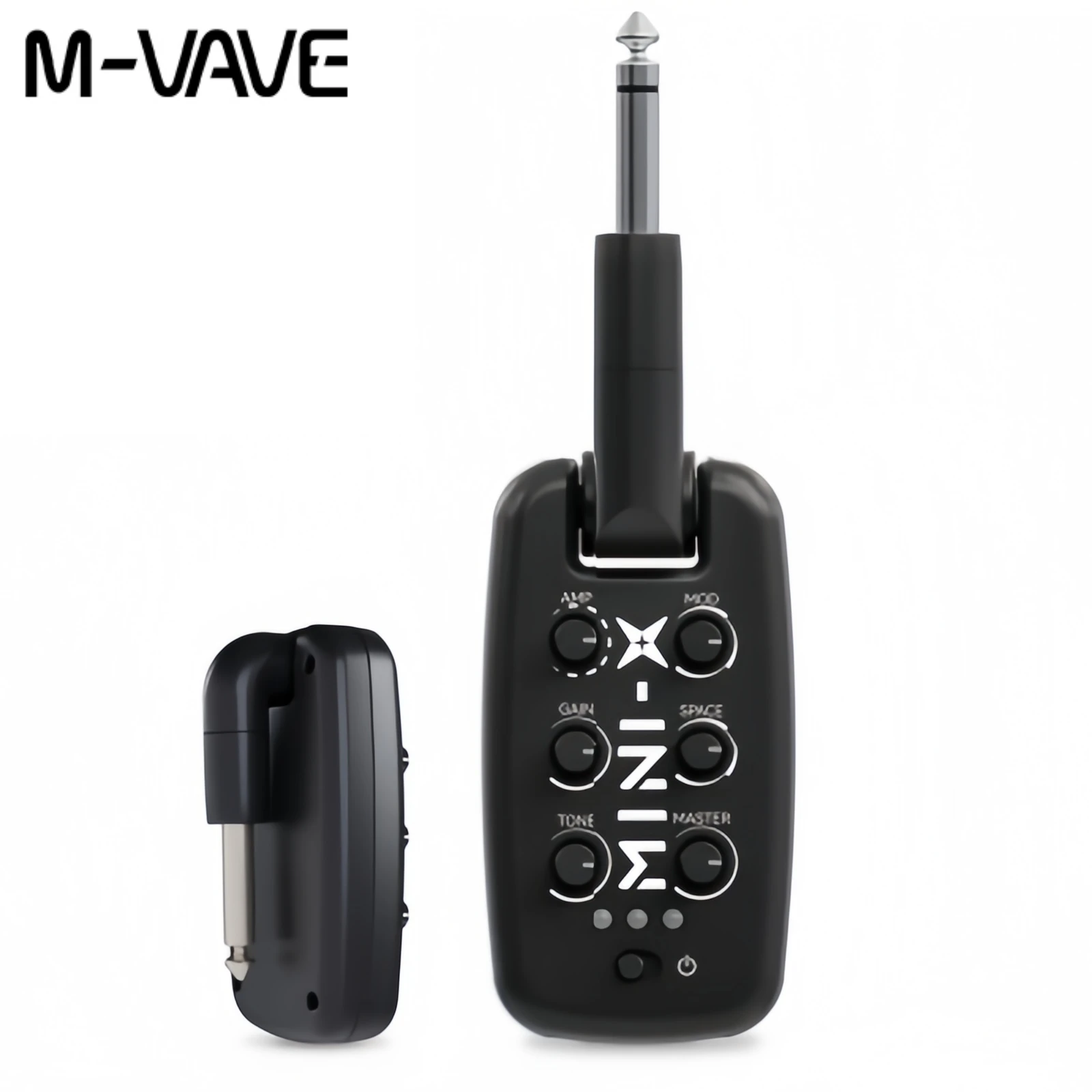 M-VAVE MINI-X Portable Headphone Amplifier Guitar Bass Plug-In Rechargeable Mini Headphone Amp Built-in 9 Amplifier Tones