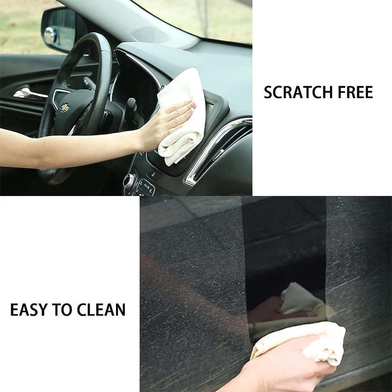 Car Cleaning Accessories Wash Car Towel Natural Chamois Leather Car Washing Towels Super Absorbent Car Home Window Glass Drying Cleaning Cloth Quick Dry Wash Towel