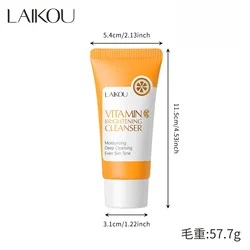 Radiant Glow Vitamin C Hydrating Facial Cleanser - 50g | Deep Cleanse, Moisturize & Brighten Skin - 50g (01)