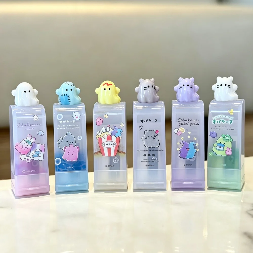 Temperino Kawaii a forma di gatto Pudding, con coperchio a ribalta, a foro singolo, portatile, per la scuola, per studenti - immagine 2