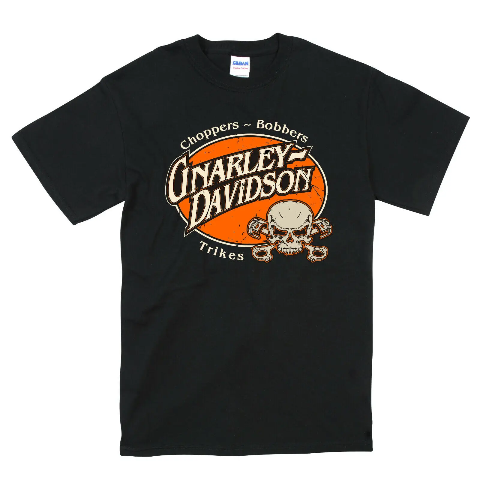 Gnarley Chopper Bobber Trike Biker Moto T Shirt S-5Xl