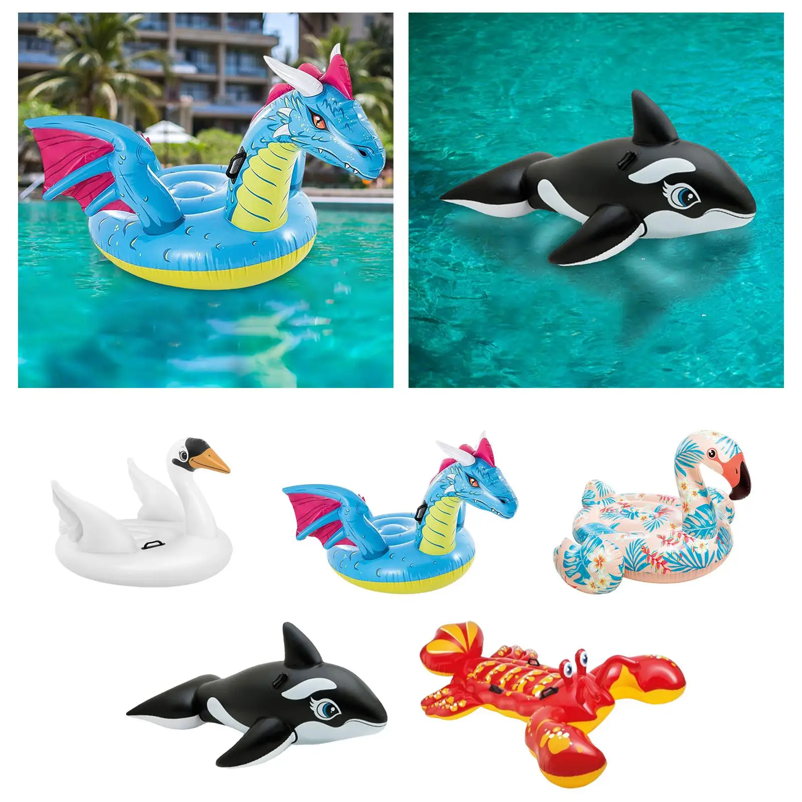 

Inflatable Pool Float Tube Swim Ring Lounge for Water Sports Partys Ride on Water Pool Floating Adults Party