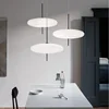 Modern Simple Astep Pendant Light Restaurant Living Lamp Bedroom Study Bar LED Lamp Black And White UFO Chandelier 1