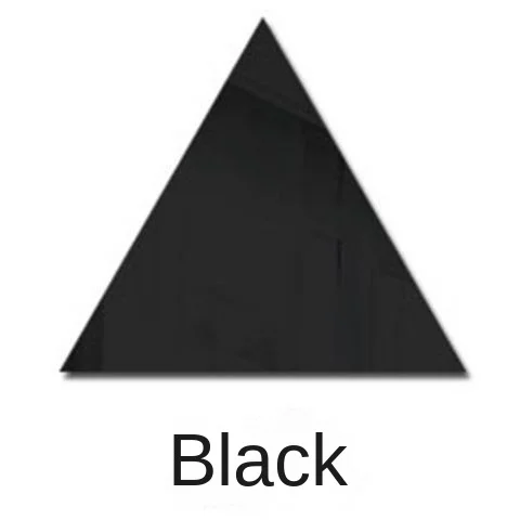 Acrylic Triangle Mirror Wall Stickers DIY 3D Self-adhesive Living Room Restaurant Aisle Floor Personalized Wall Decoration