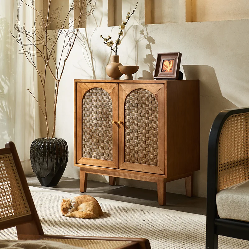 Nordic Solid Wood Sideboards Simple Modern Tea Water Storage Kitchen Cabinets et Drawers Dining Room Furniture Comedor FYSB